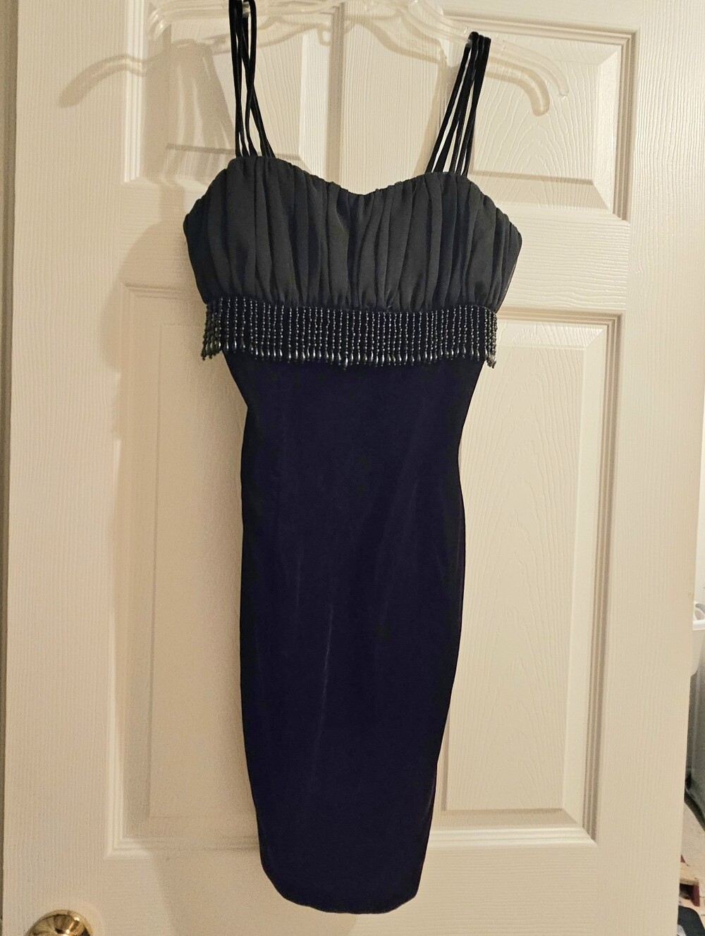Black Velvet Party Dress - Picture 2 of 7